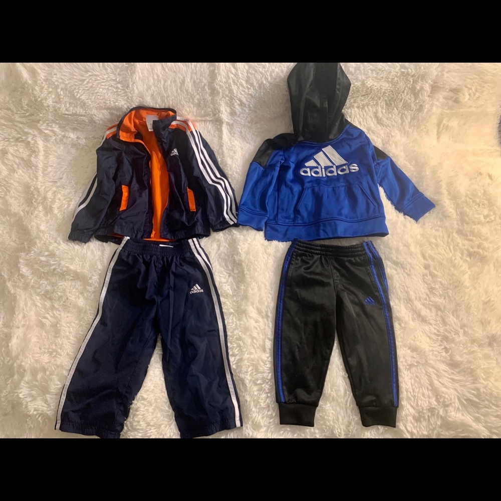 2T boys Adidas jogging suit